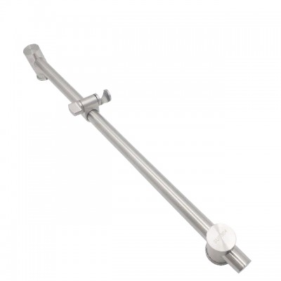 Square Stainless Steel Lifting Rod Sliding Sleeve Adjustable Shower Set With Electroplating Fixed Seats At Both Ends